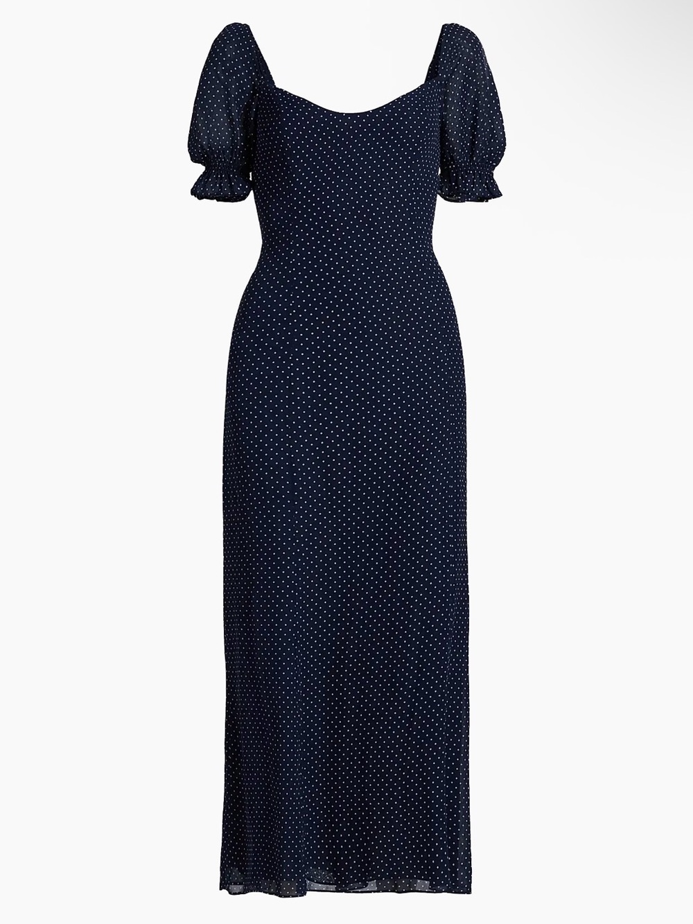 Reformation Gloria Polka Dot Midi-Dress